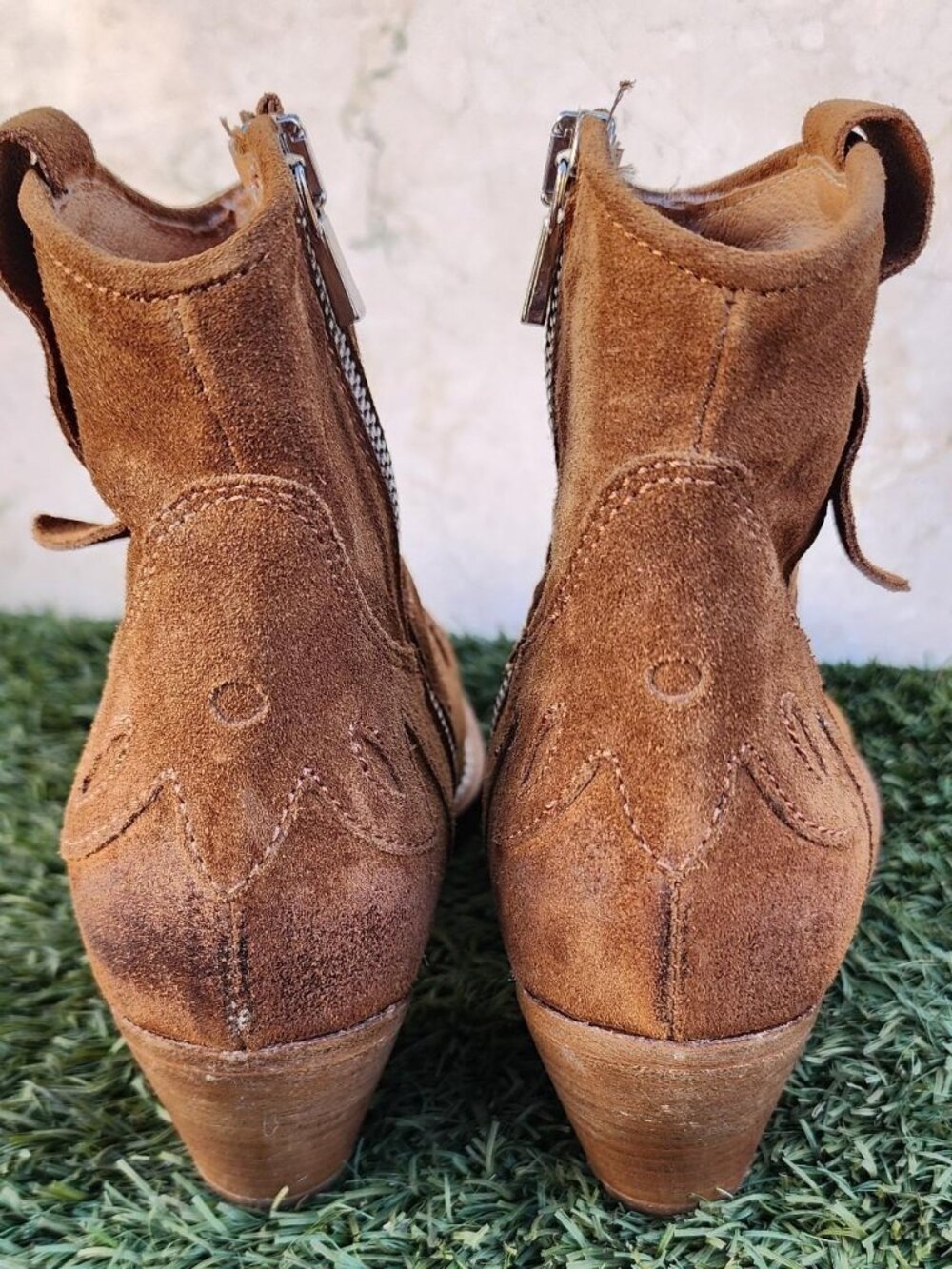 Women's Brown and Tan Boots - Picture 3 of 8